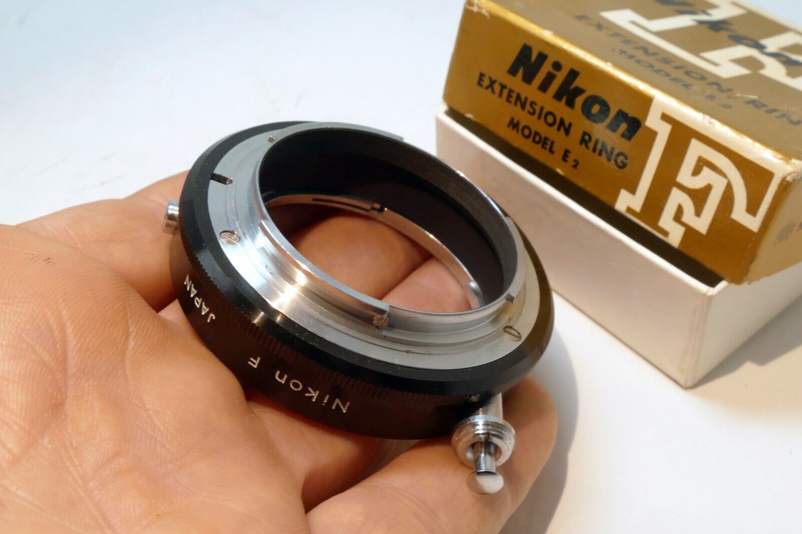 Nikon E2 Macro Extension ring Adapter F mount  - Genuine OEM - MINT