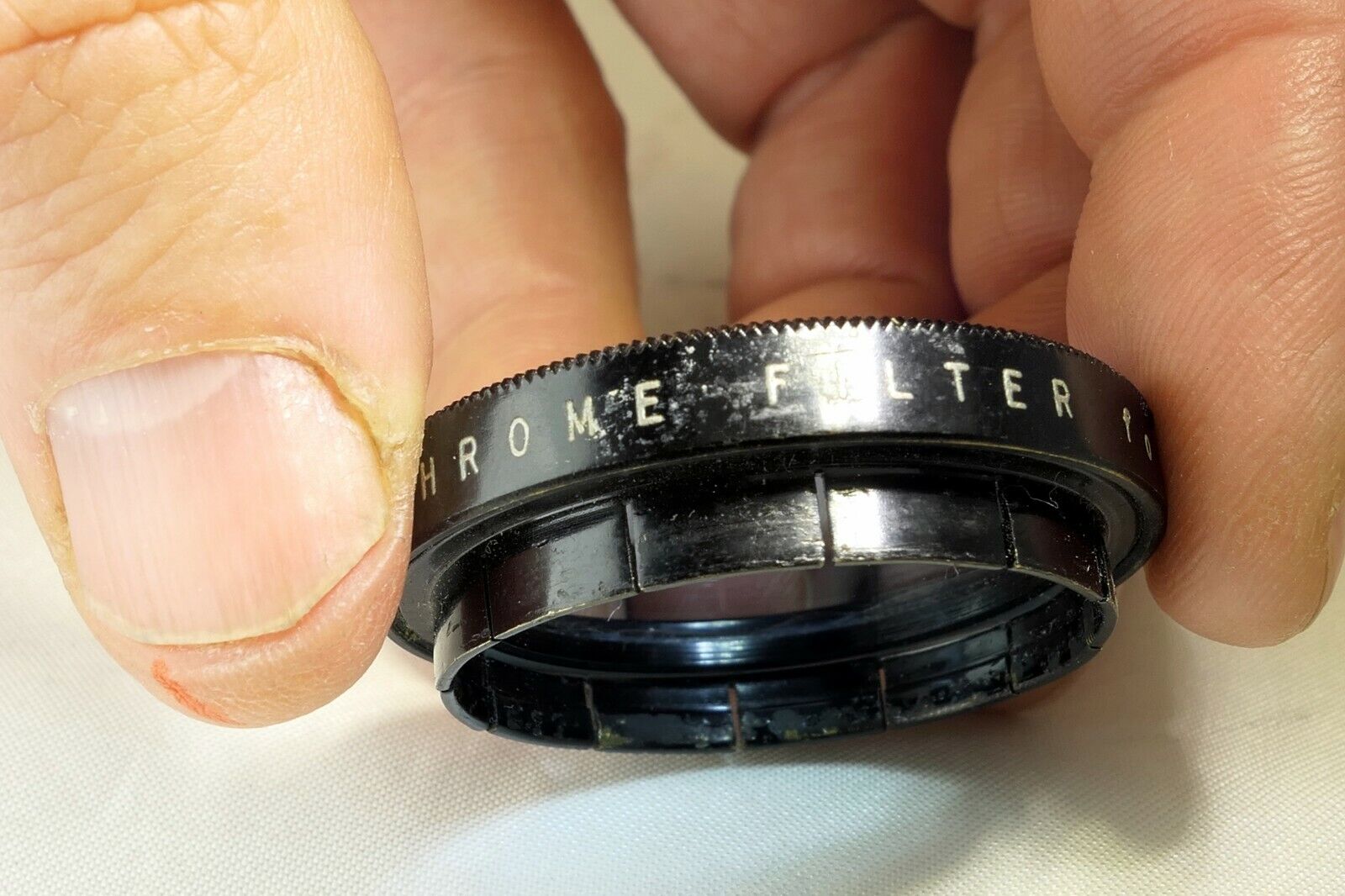 Kodak No 5 A Kodachrome Filter for Photo Flood  slip on type 34mm OD Light Blue