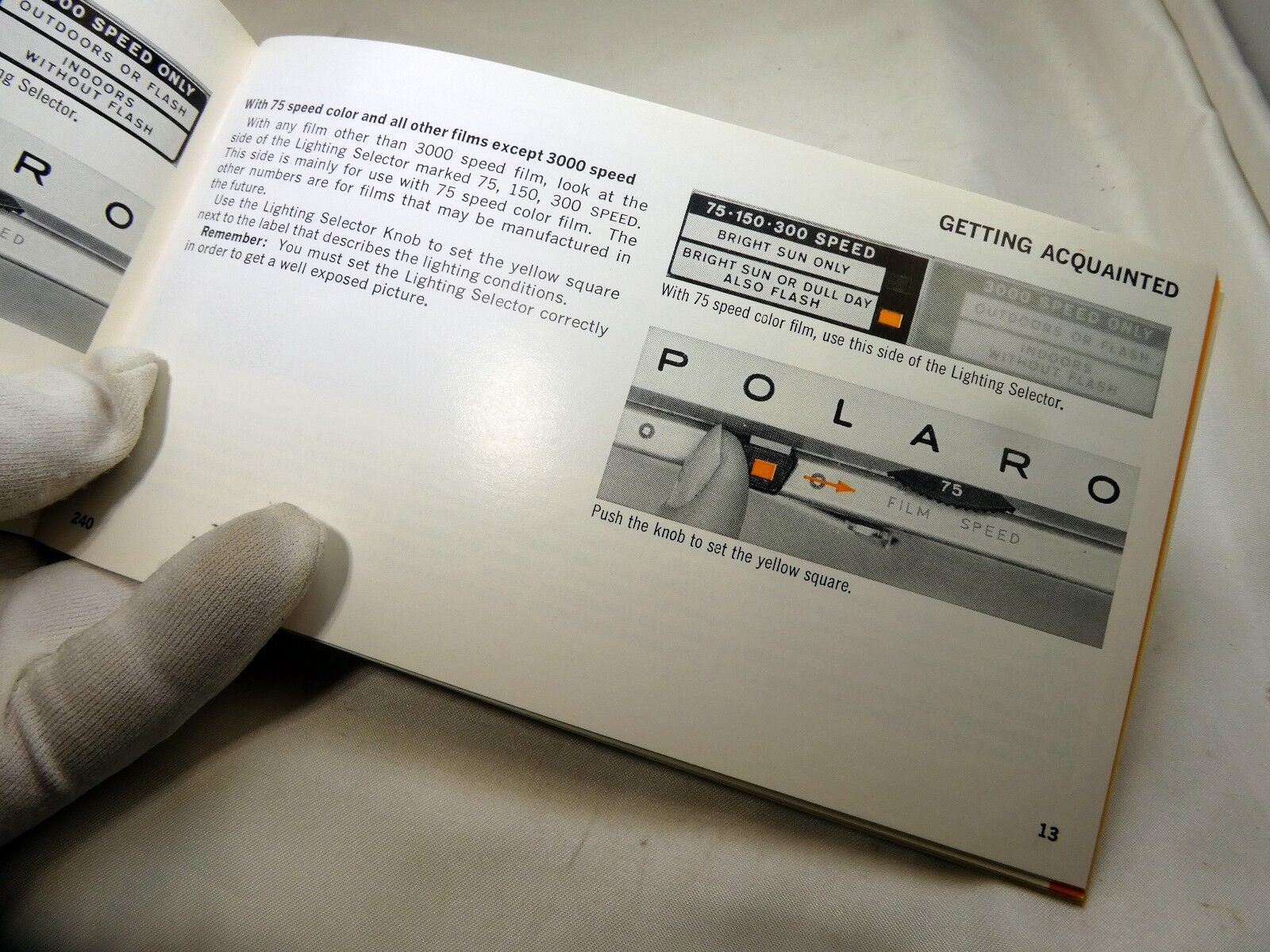 Polaroid Automatic 240 land Camera  instructions English