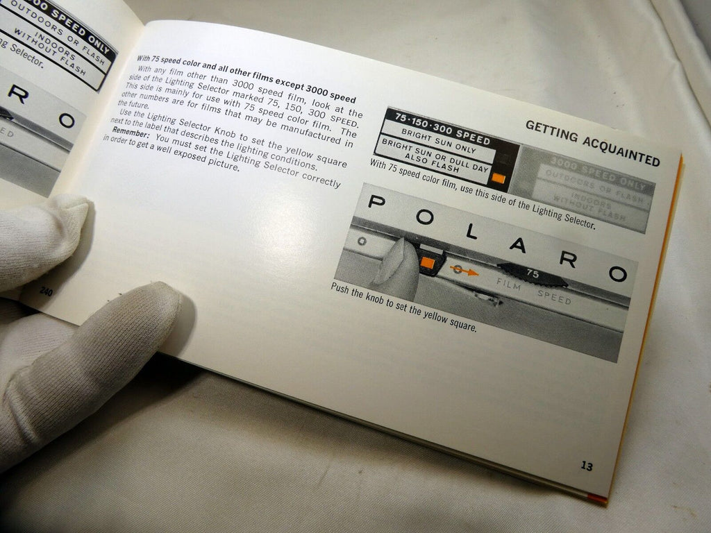 Polaroid Automatic 240 land Camera  instructions English