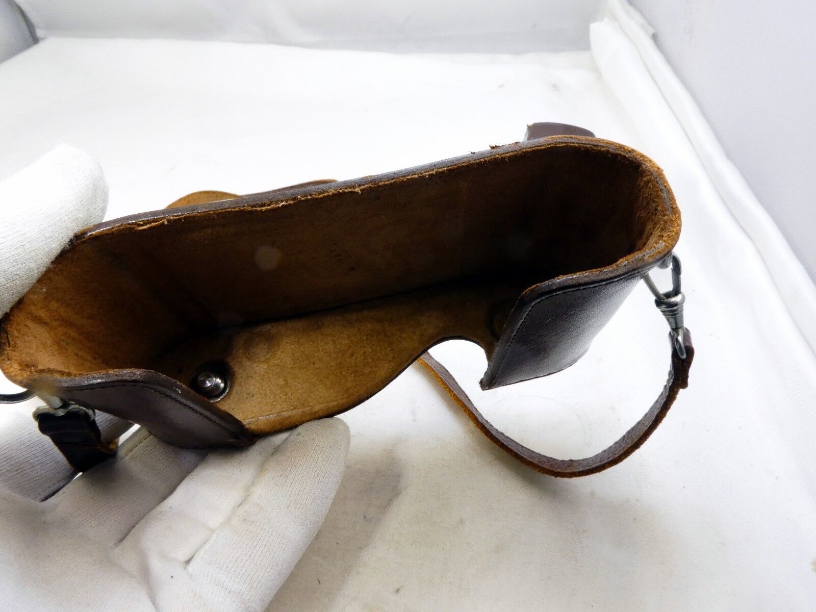 Leather Camera Case vintage lower part only rangefinder Metrawatt AG Nurnberg
