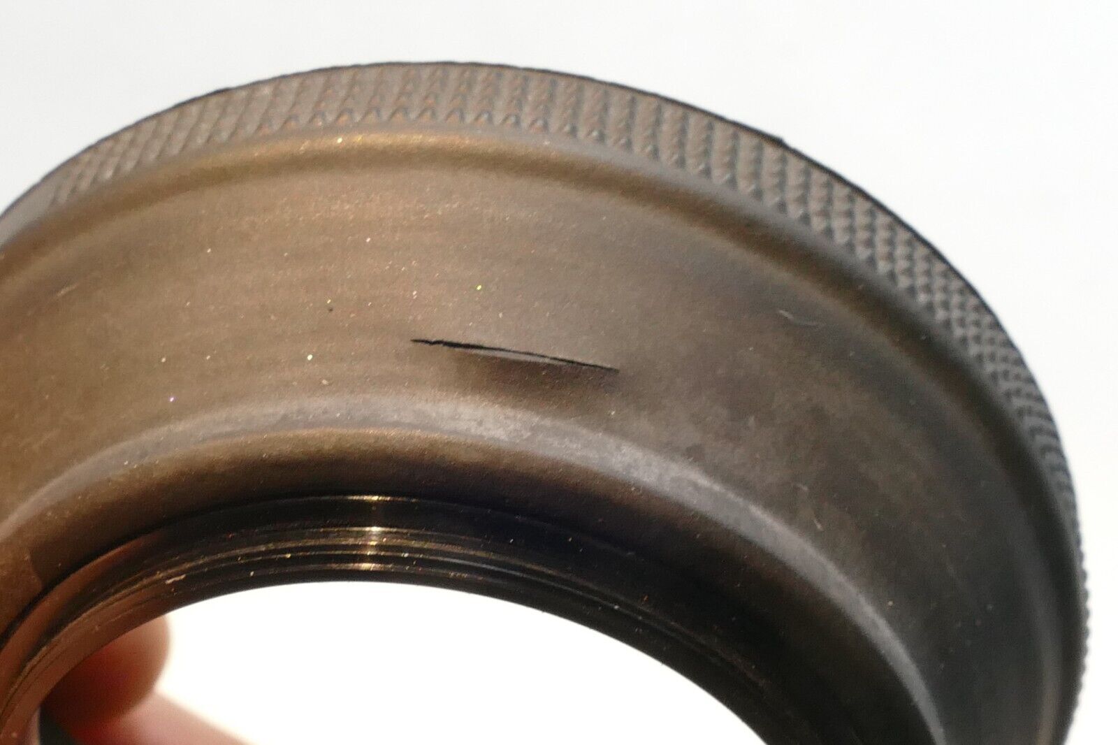 52mm Rubber Lens Hood Shade double threaded with small hole on the side