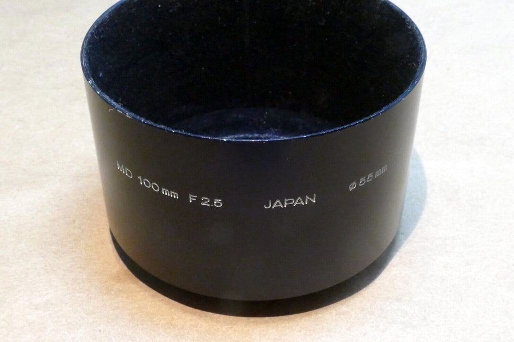 55mm Minolta Lens Hood Shade For MD 100mm f2.5 - Genuine OEM Rokkor PF