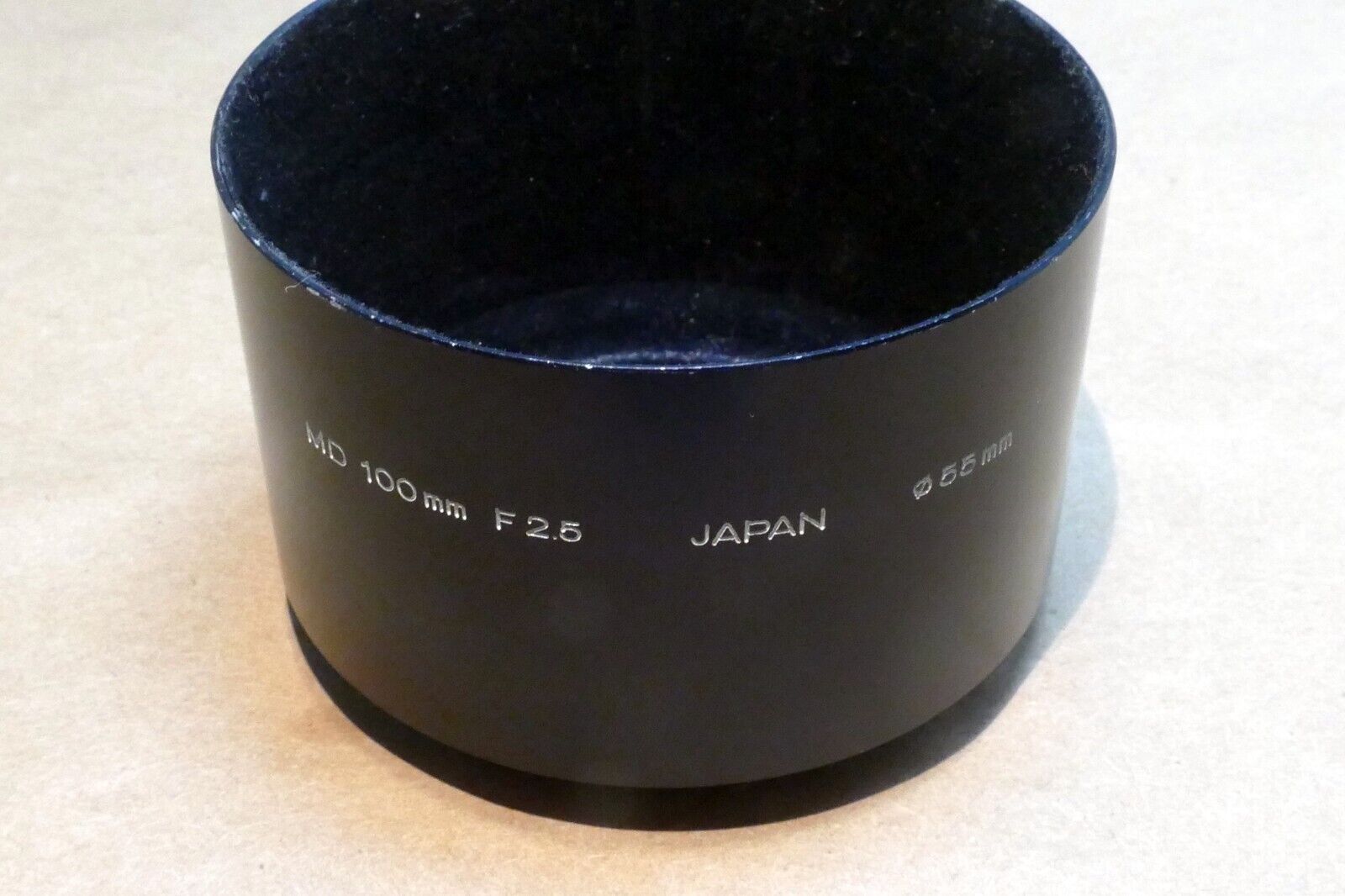 55mm Minolta Lens Hood Shade For MD 100mm f2.5 - Genuine OEM Rokkor PF
