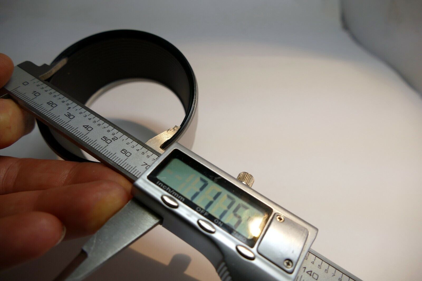 64mm ID plastic Lens adapter  unknown brand threaded front 72mm