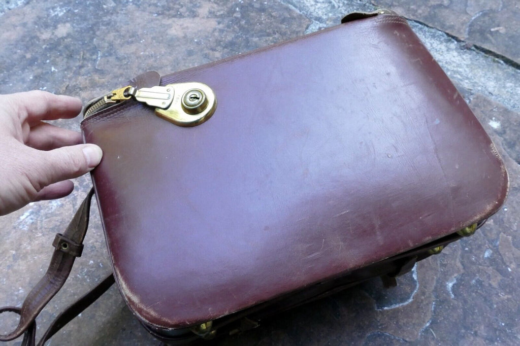 Cheney Genuine Leather Hard Case Camera antique messenger bag made in England