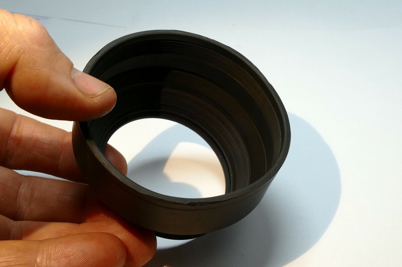 Rubber Lens Hood Shade collapsible (missing threaded ring) - parts