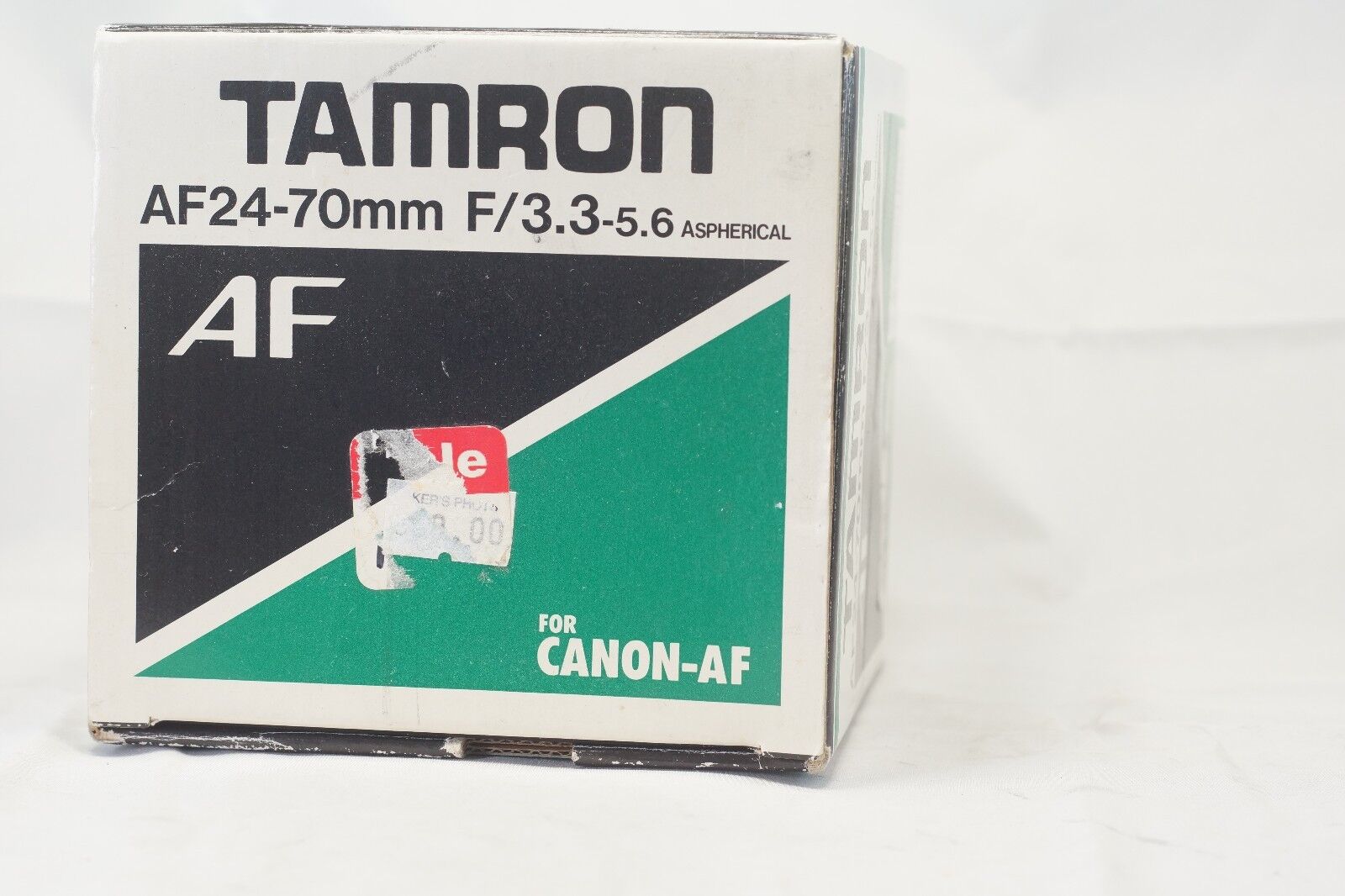 empty lens box for Tamron 24-70mm f3.3-5.6 Aspherical lens for Canon AF 73DE