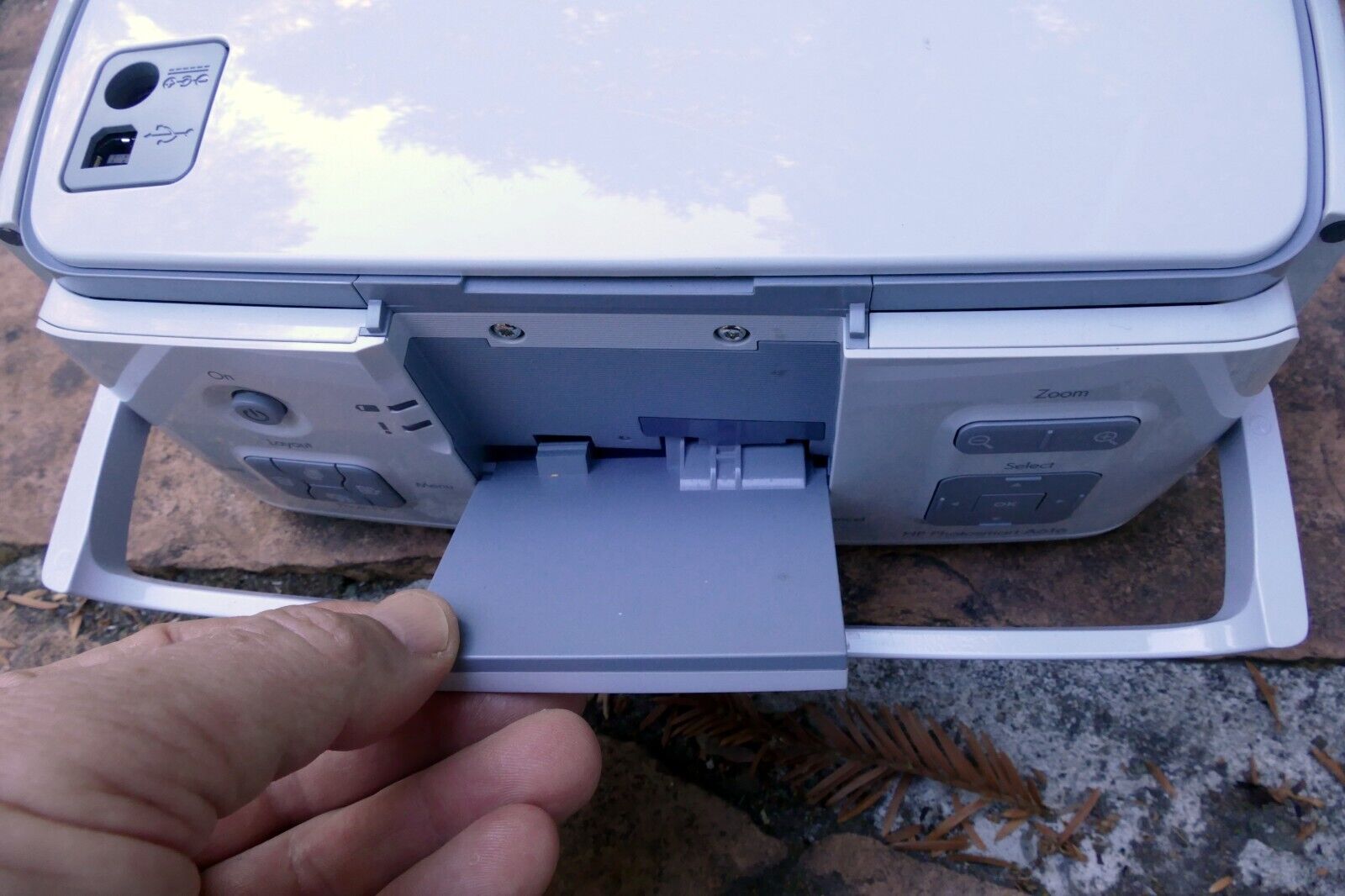 HP Photosmart A616 Digital Photo Inkjet Printer - AS IS - PARTS, missing charger