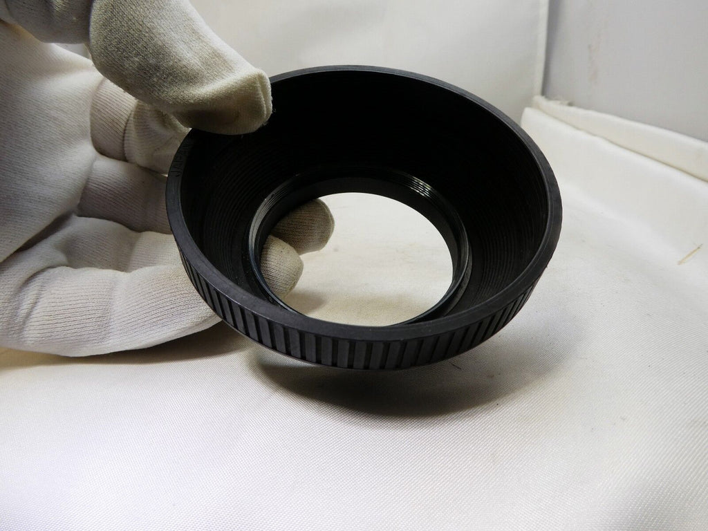 52mm Rubber Lens Hood with plastic rim  made in Japan with threads in the front