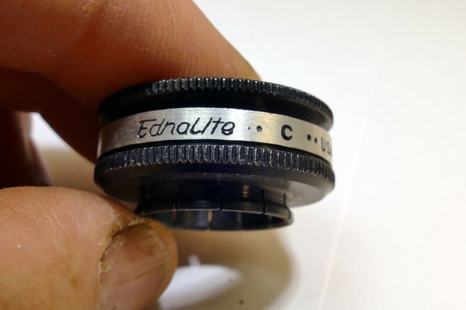 Ednalite C series IV 4 Filter holder  w/ retaining ring 19mm slip on type
