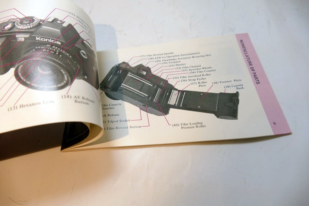 Konica FS-1  Camera Guide Booklet/Manual  English EN vintage