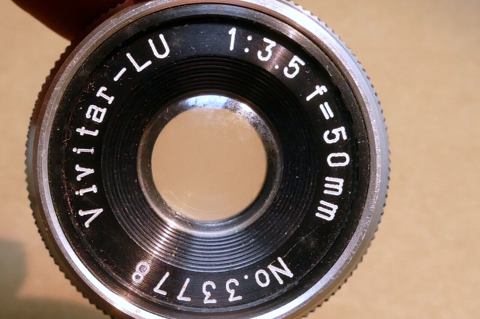 Vivitar LU 50mm f3.5 enlarger lens  ( with fungus in the front element )