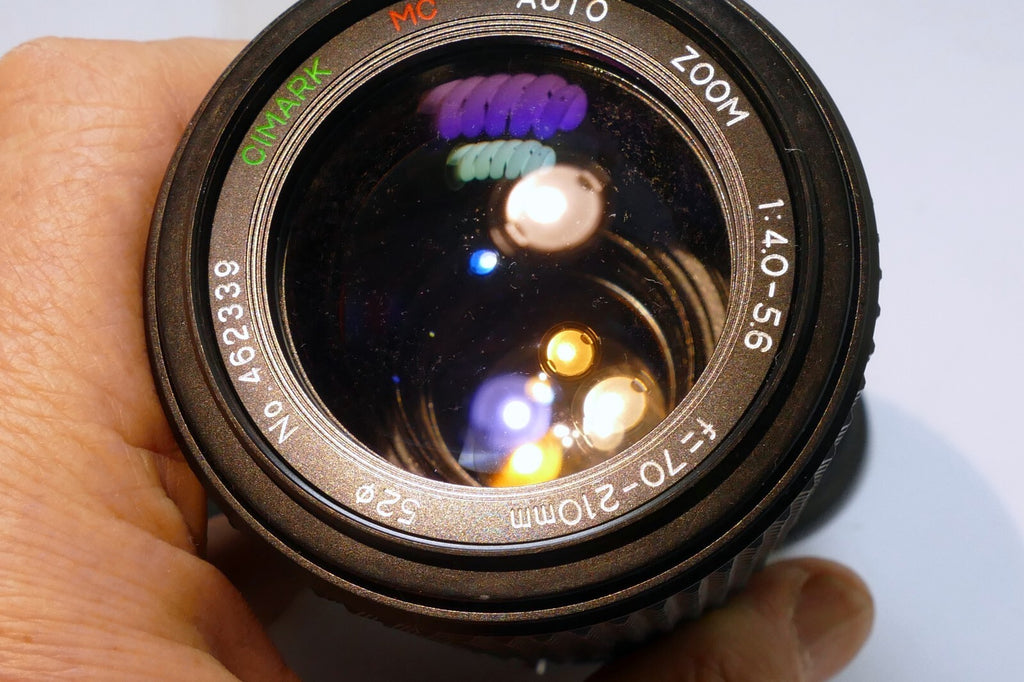 Cimark zoom 70-21`0mm f4-5.6 Lens for Pentax KR KA - with haze, and fungus