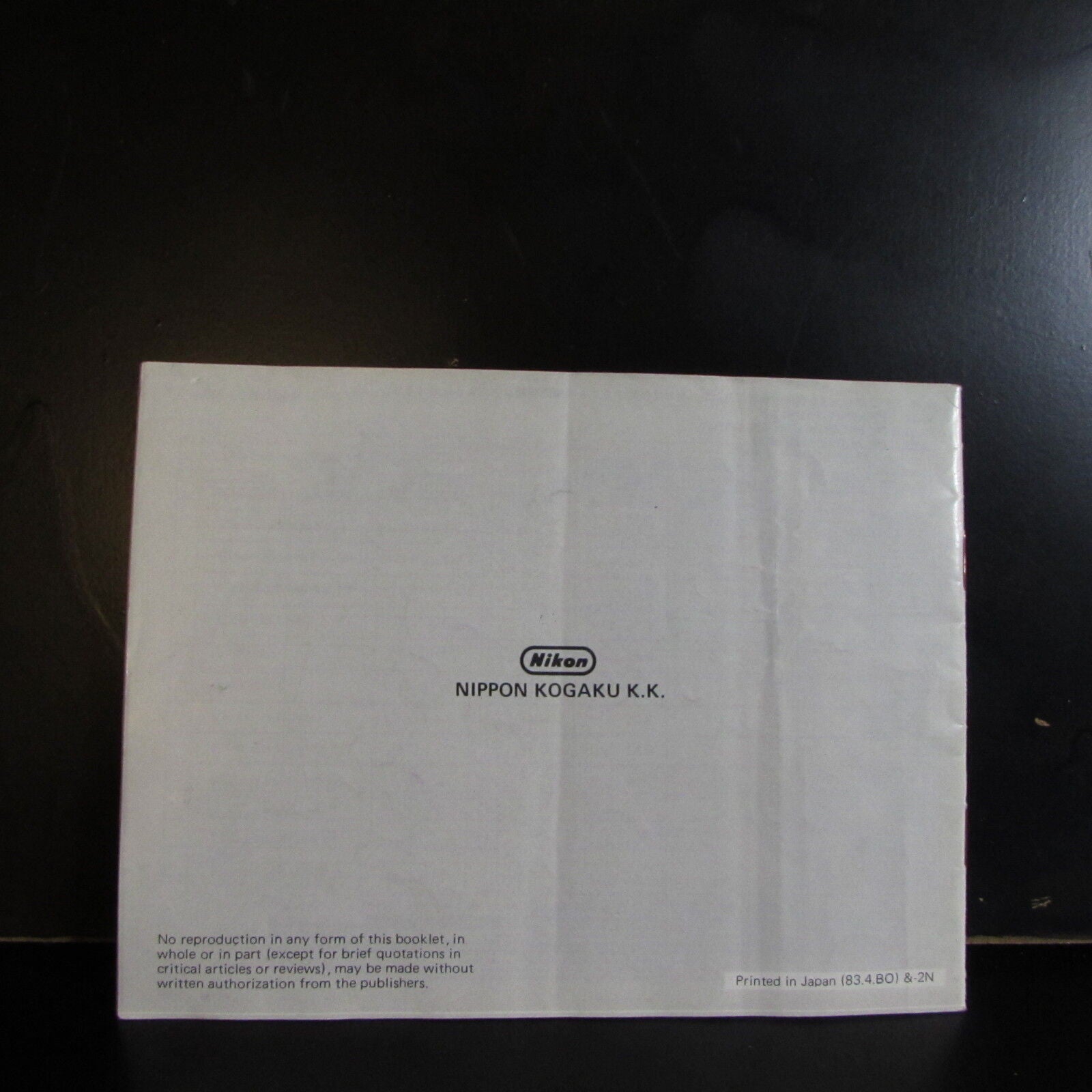 Nikon Zoom - Nikkor 35-105mm f/3.5-4.5 AI-s Lens Owner Guide Manual B00202