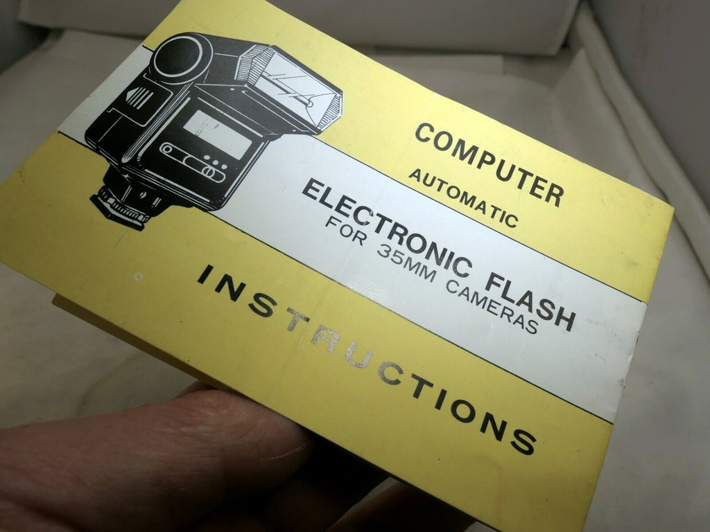 Computer Automatic Eletronic Flash Guide Owners Manual Instructions  English E
