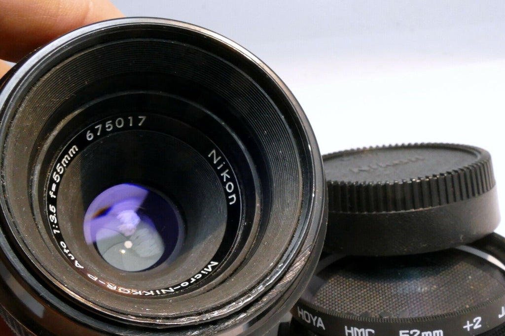 Nikon 55mm f3.5 Micro-Nikkor-P lens Non Ai close-up F mount  macro close-focus