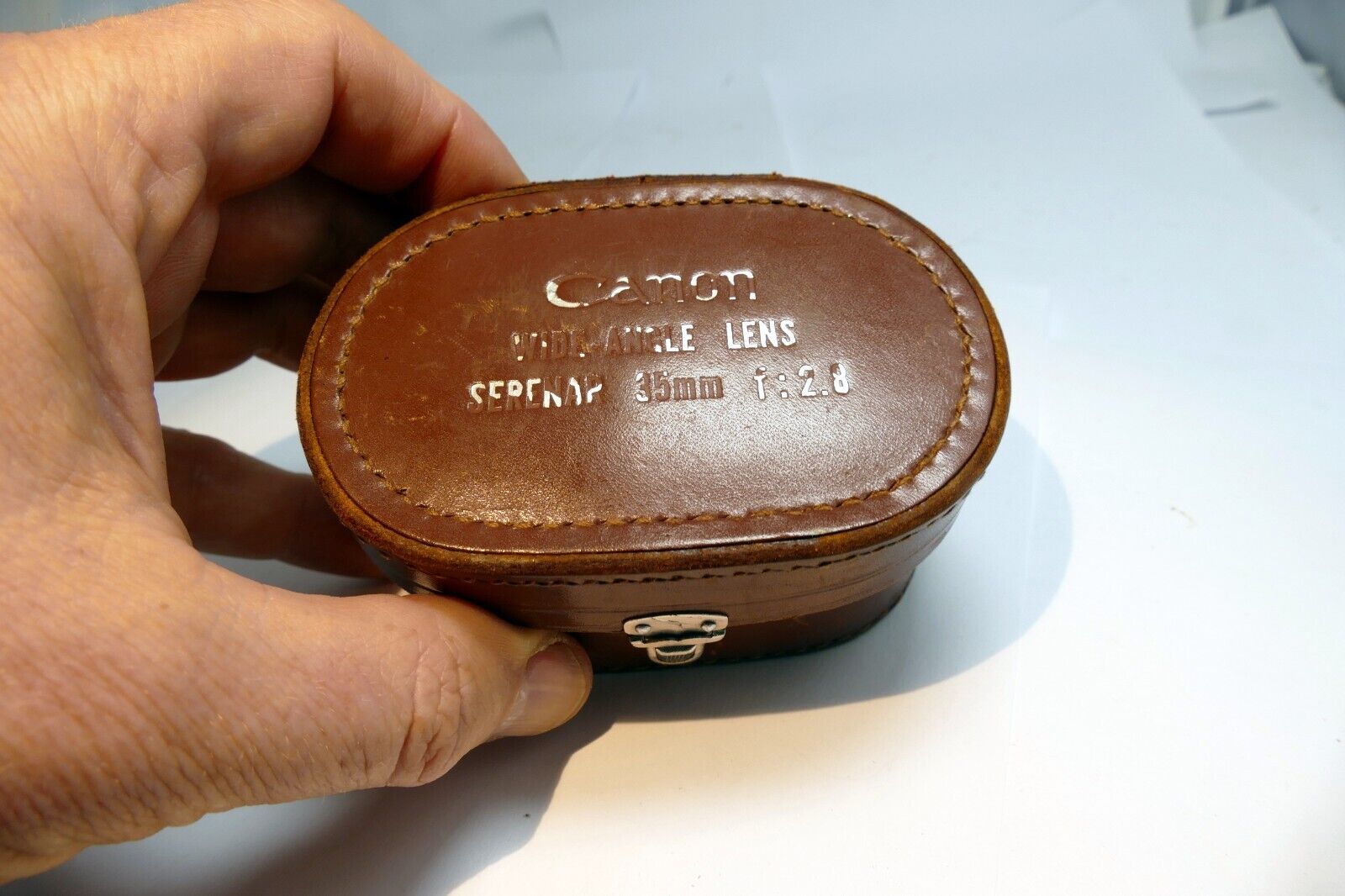 Leather Case for Canon 35mm f2.8 LTM  Lens rangefinder Serenar