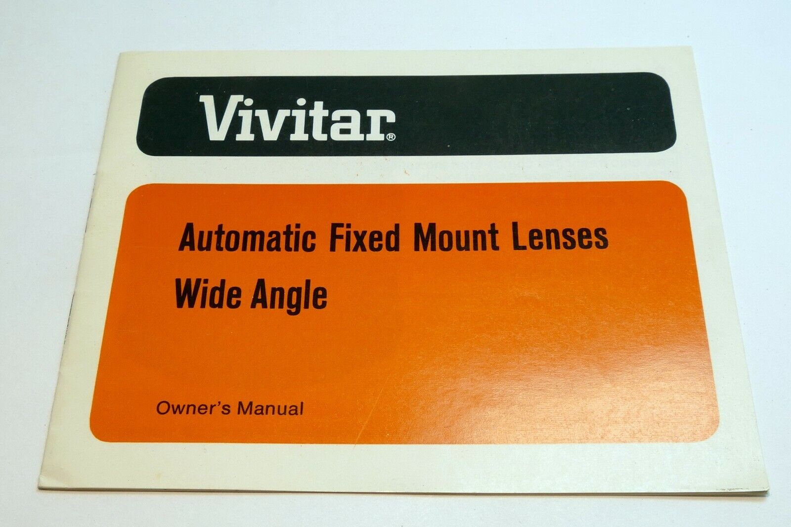 Vivitar Wide angle 28mm f2.5 lens Instruction Owner's Sheet  Guide