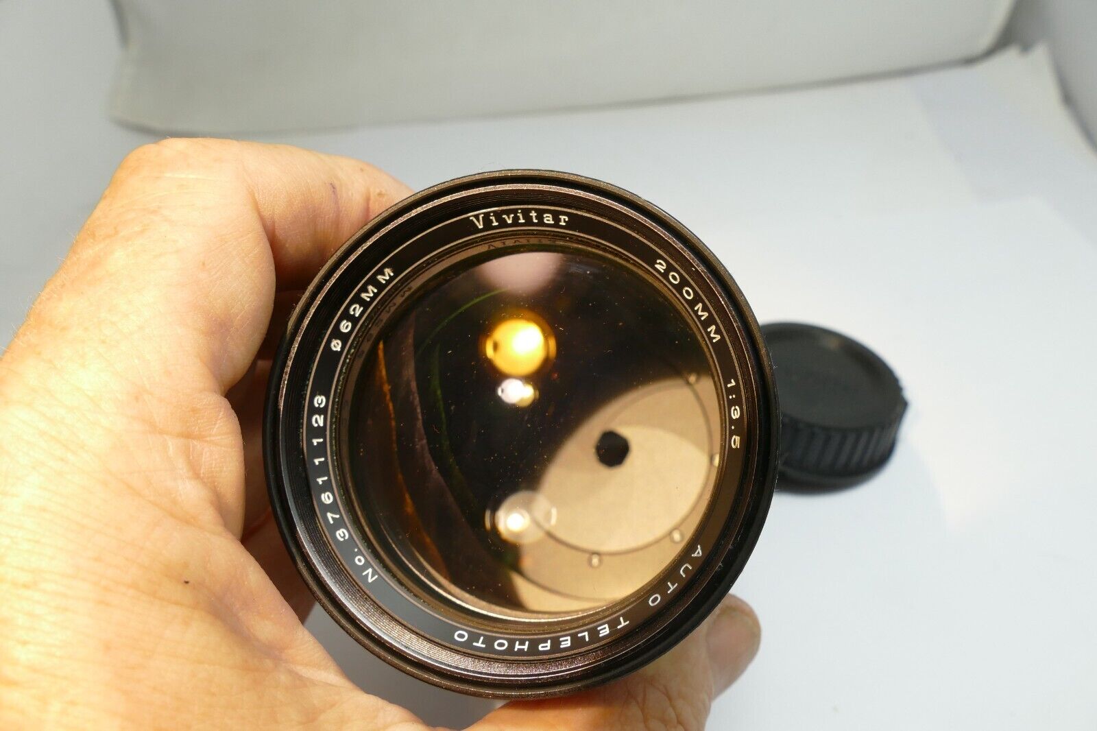 Vivitar 200mm f3.5 lens Non Ai  F mount  manual focus prime telephoto