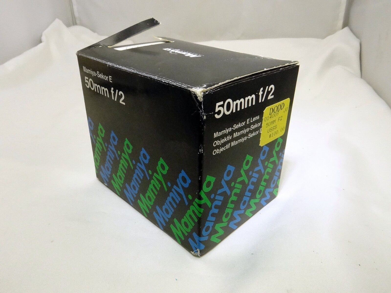 Empty box for Mamiya Sekor 50mm f2 E ZE E Lens
