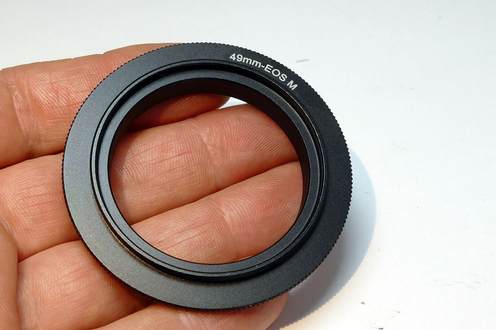 49mm Macro Reverse Adapter Ring for Canon EOS M M2 EF-M mount mirrorless cameras