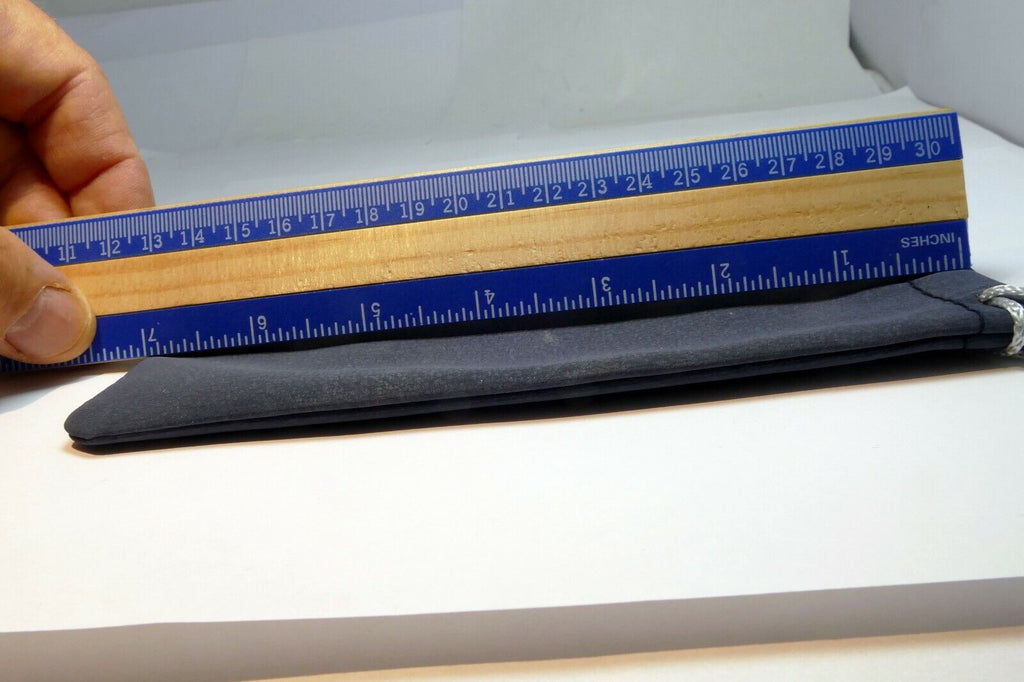 Blue Lens Soft Pouch Case 6X3.5" for 50-200mm 150mm lenses drawstring M4/3