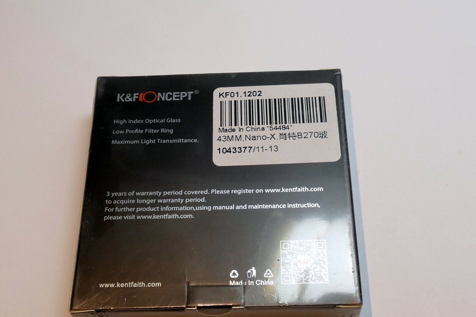 43mm K&F Nano-X PRO MRC UV Lens Filter Slim Design for Wide angle