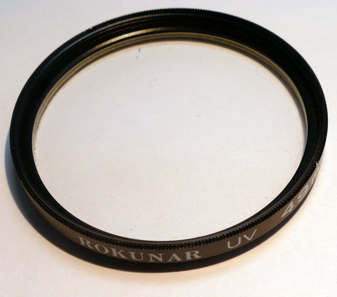 Rokunar 49mm Lens Filter UV protection threaded screw in type