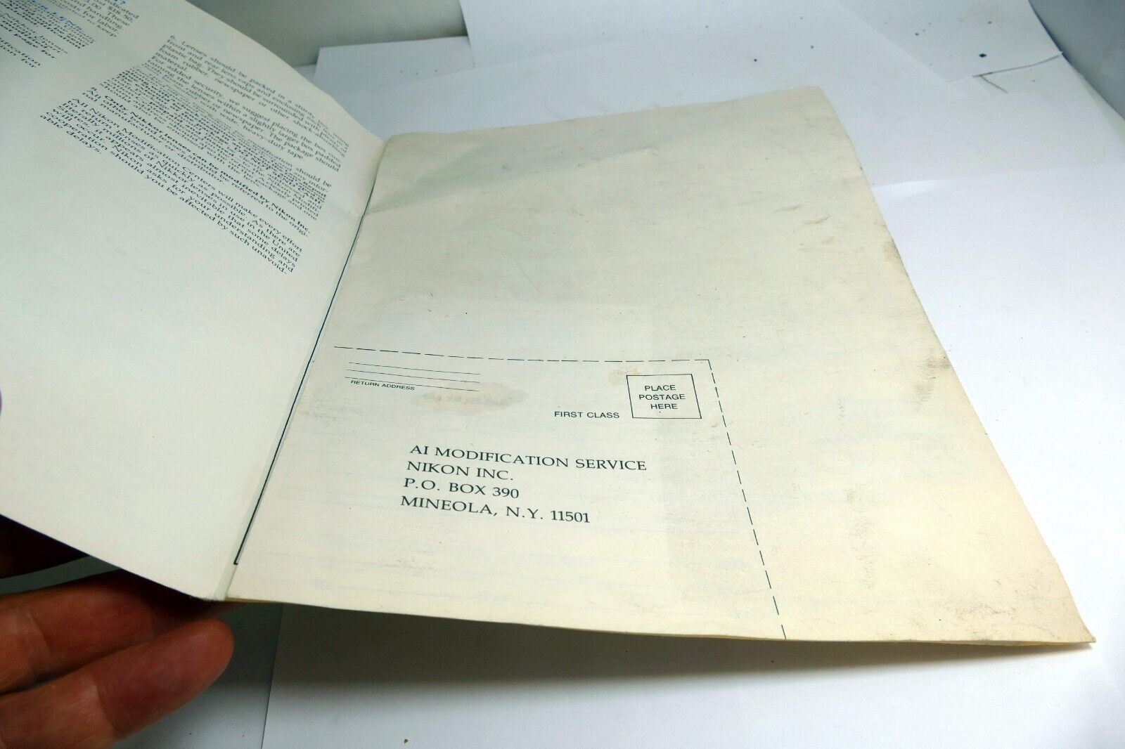 NIKON CONSUMER INFORMATION SHEET MAY 1979 NIKKOR LENS Ai modification Brochure