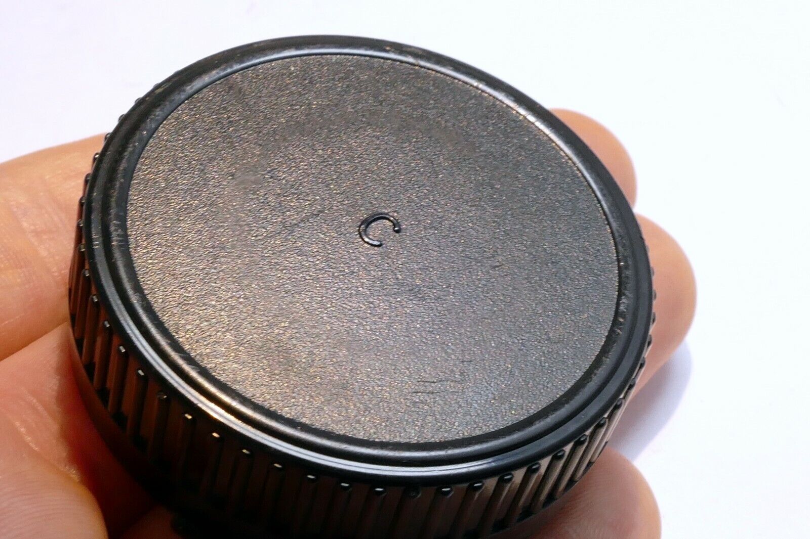 "C" Rear FD cap Lens Plastic Canon FD manual focus breech lock 28mm f2.5 Vivitar
