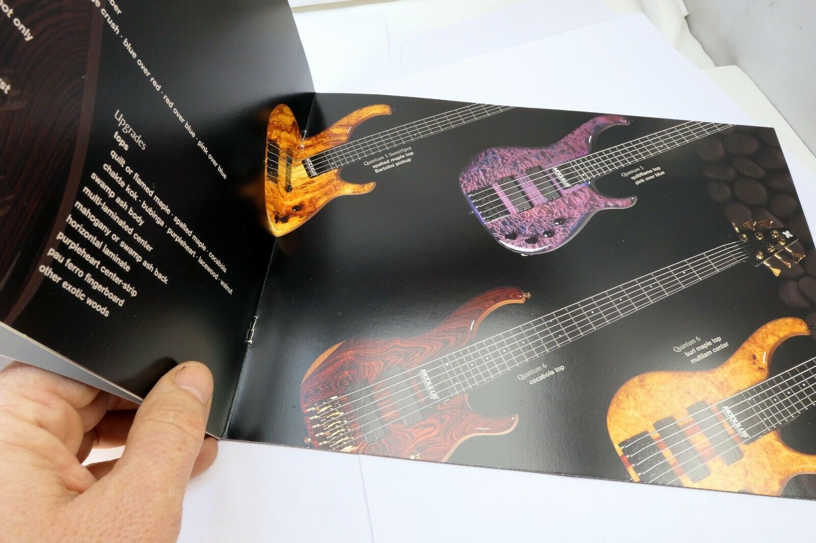 Modulus Guitars Brochure Sales list Advertisement Ad SonicHammer Quantum