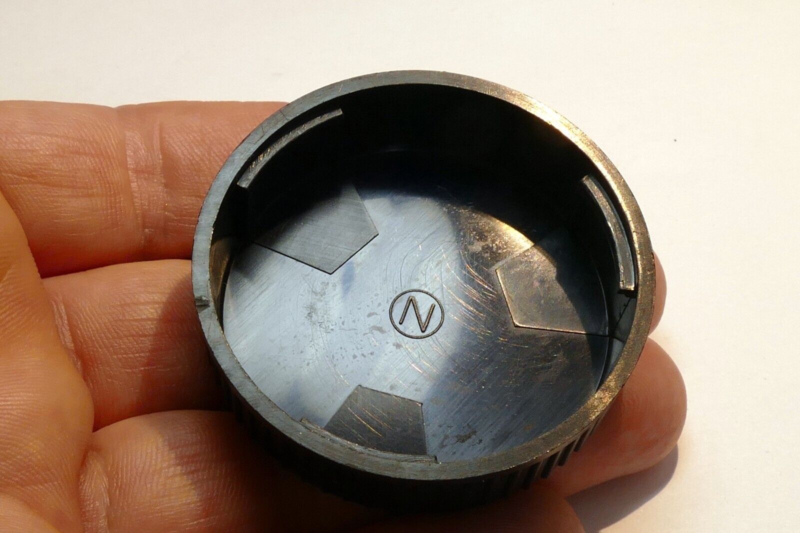 F Rear Lens Cap for 50mm f1.8 lens vintage "N"