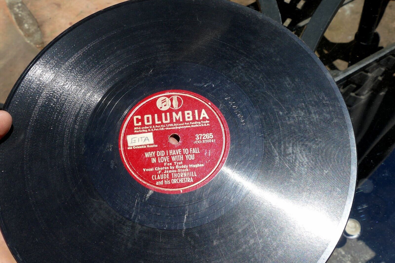 10" Claude Thornhill And His Orchestra Far Away Island Why Did Fall 37265 1947