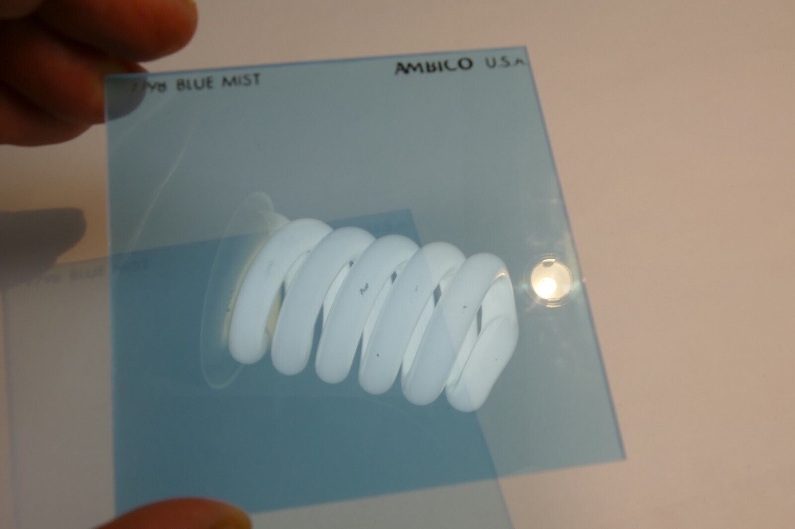 Ambico 7798 Blue Mist Filter 73X73mm square drop in  Light Blue diffusion soft