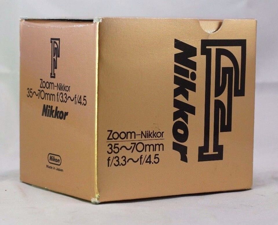 Empty Box for Nikon zoom 35-70mm f3.3-4.5   F (Ai-s)  lens manual focus
