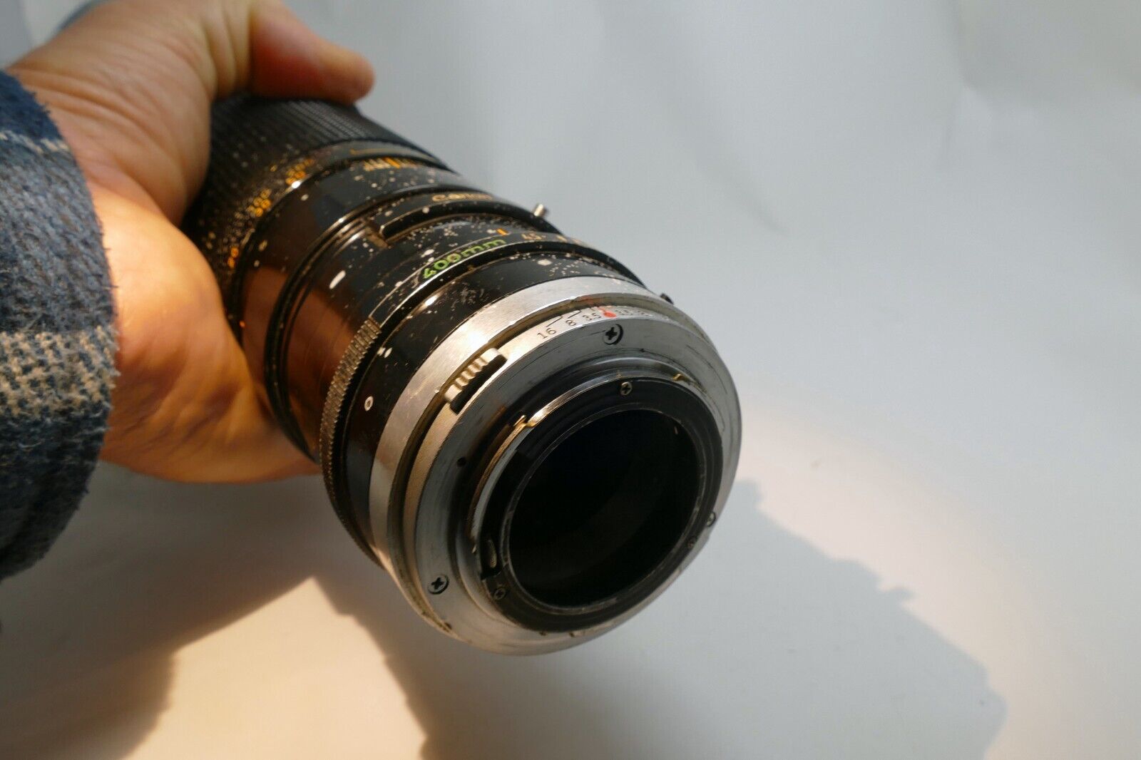 Canon FD 400mm f4.5 SSC Lens converted to Olympus OM mount OM-1n 2N 4ti