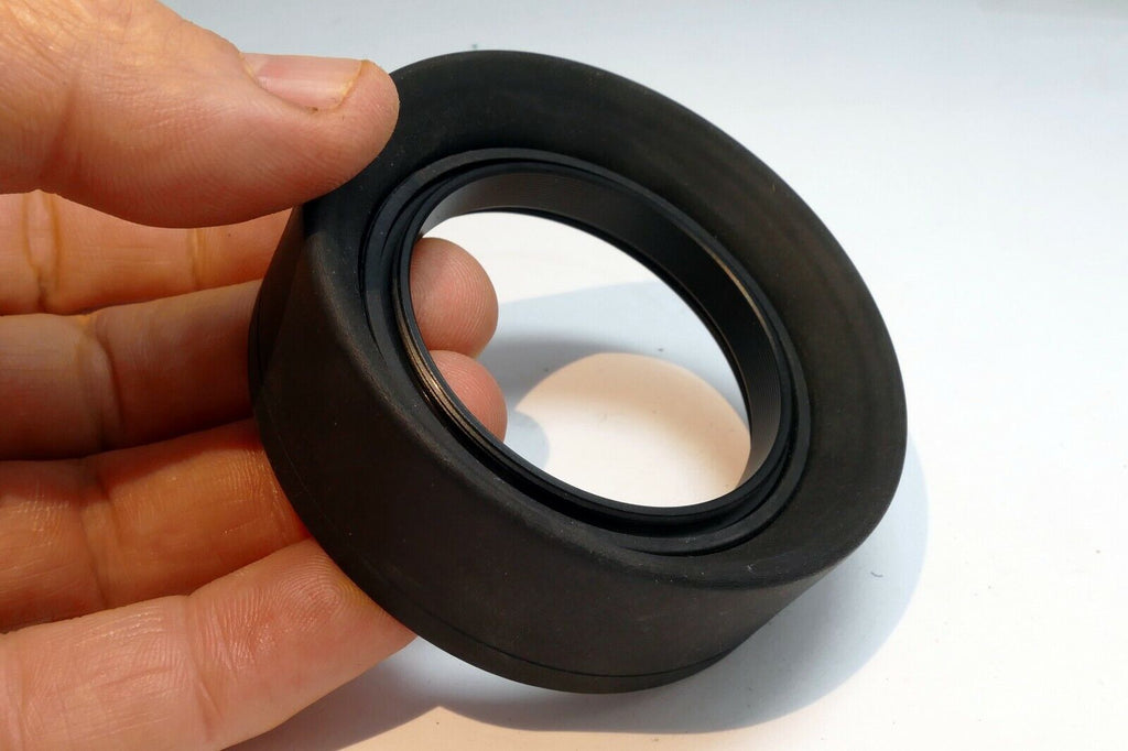 52mm Collapsible Rubber Lens Hood Shade threaded - 3-way telephoto / wide angle