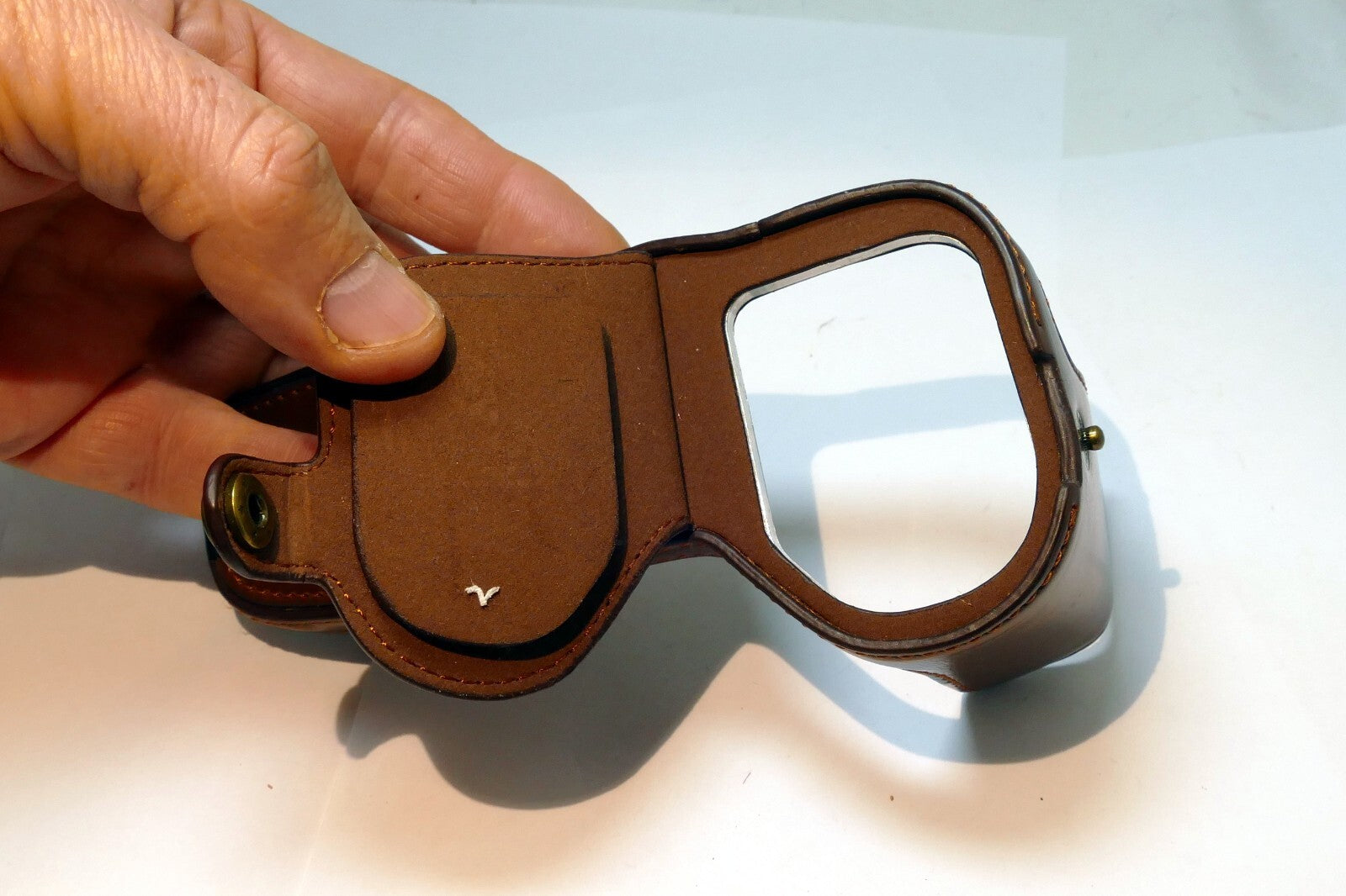 Lower Half Case for  Sony ZV-E10 digital camera brown