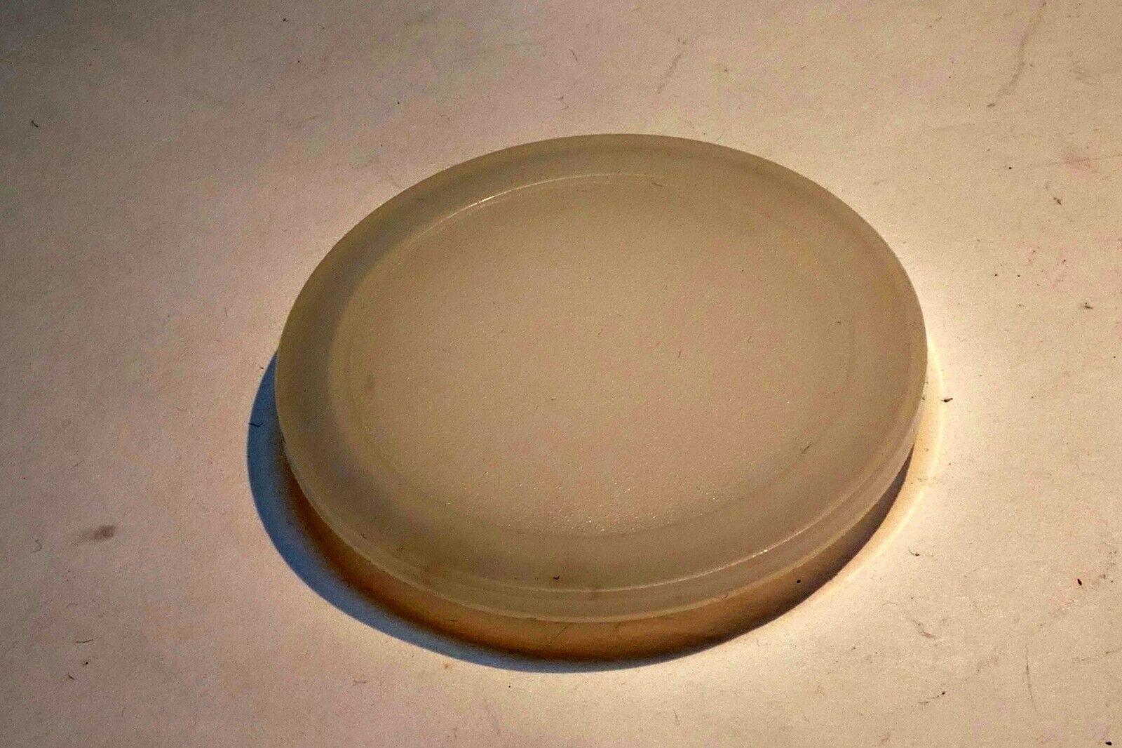 Ricoh / Pentax K1000 White Camera Dust Cap slip on type - vintage