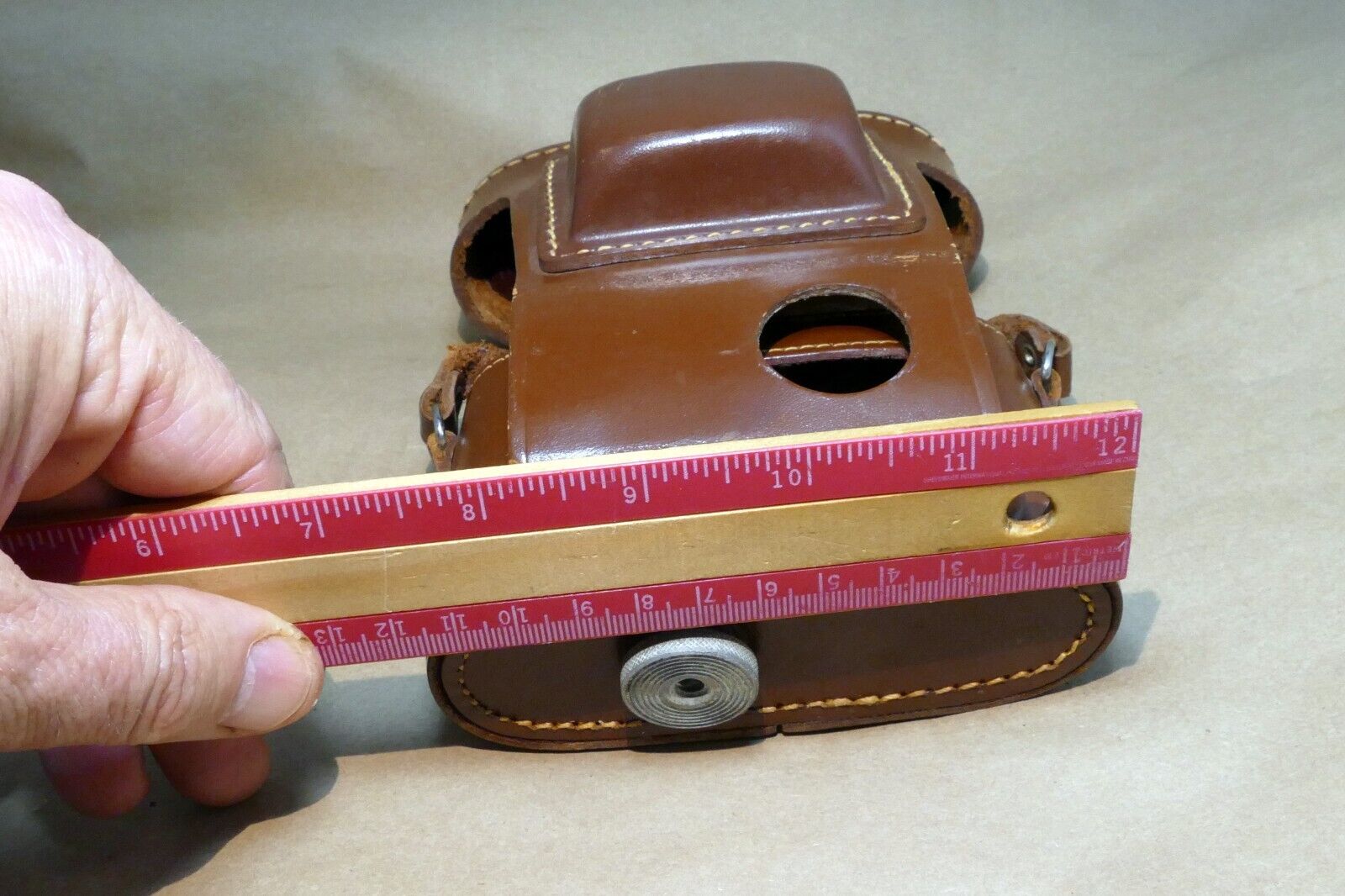vintage camera case small Kodak Ansco Agfa rangefinder