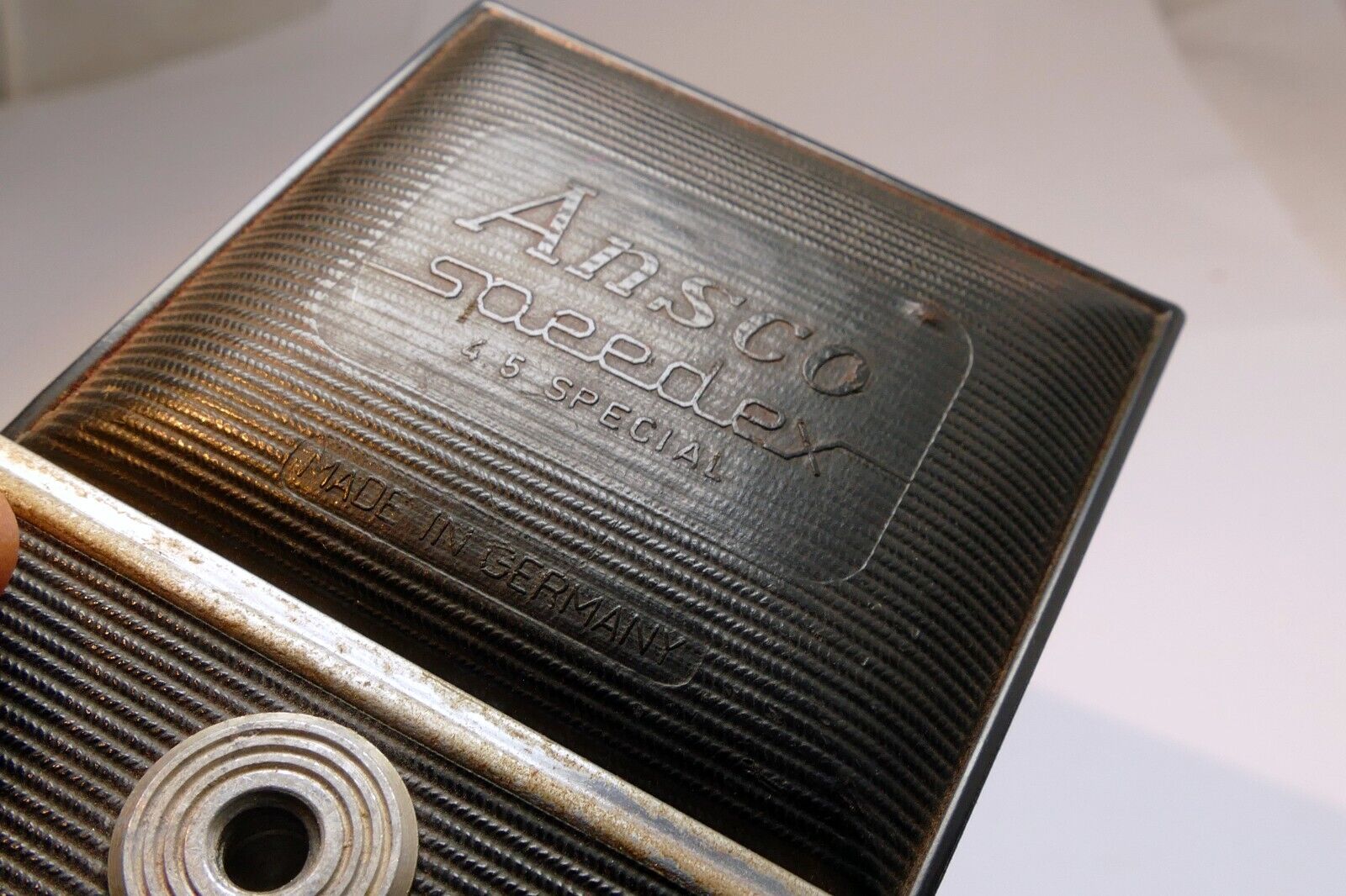 Agfa-Ansco Speedex Special Folding Camera With 85mm f/4.5 Apotar Lens 4X5 medium