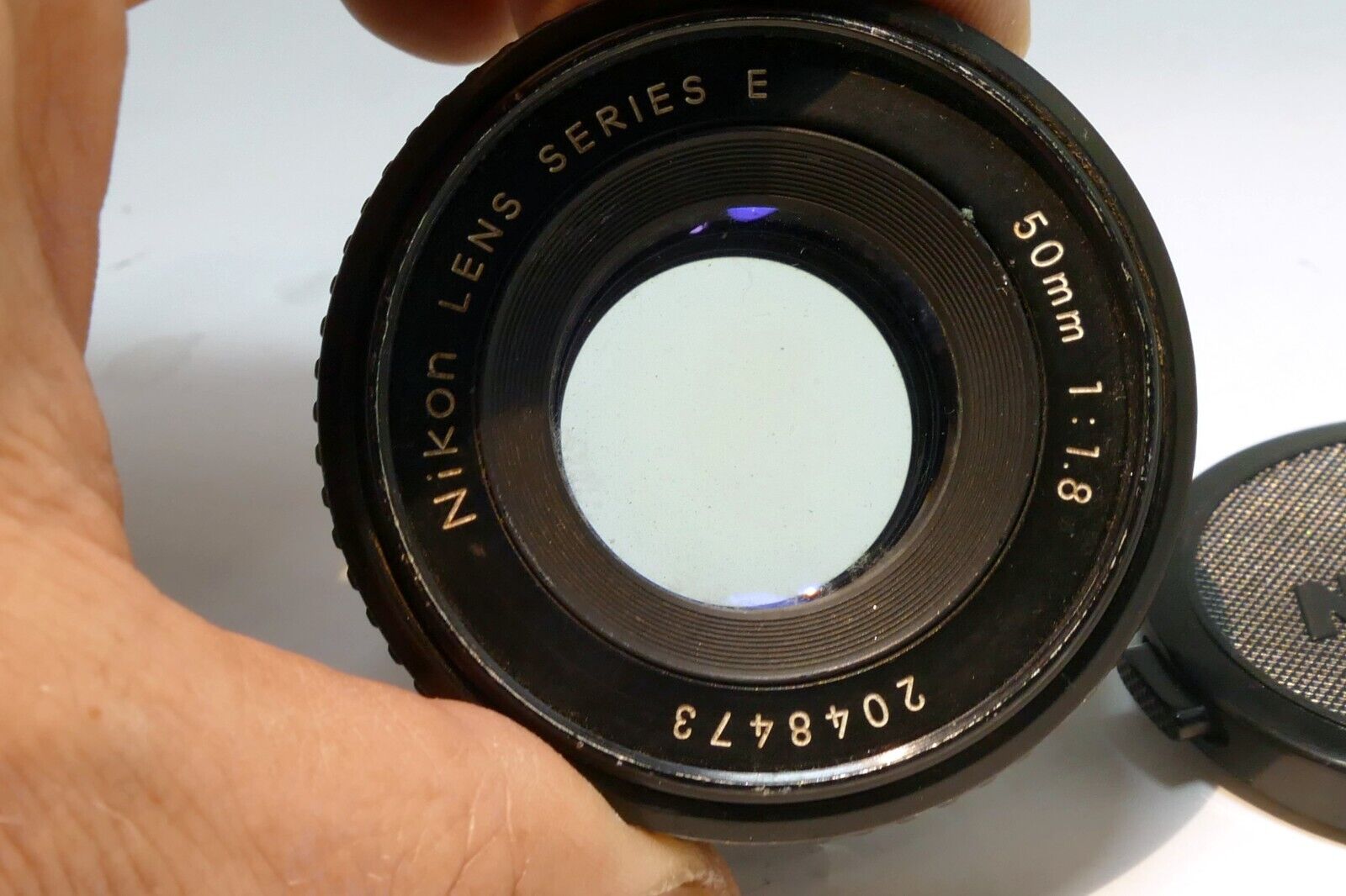 Nikon E series 50mm f1.8 Ai-s Lens prime pancake with little bit of fungus