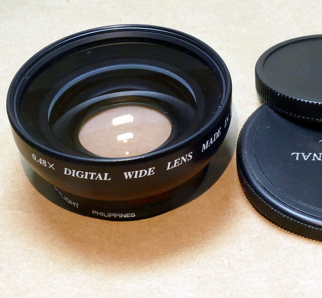 52mm Vision Optics 0.48X Wide Angle Lens with 52mm Hoya sky filter attached