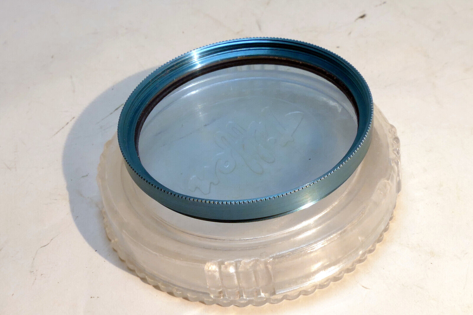 Tiffen 49mm  SF-49M 82A light blue filter threaded (with coating damage)
