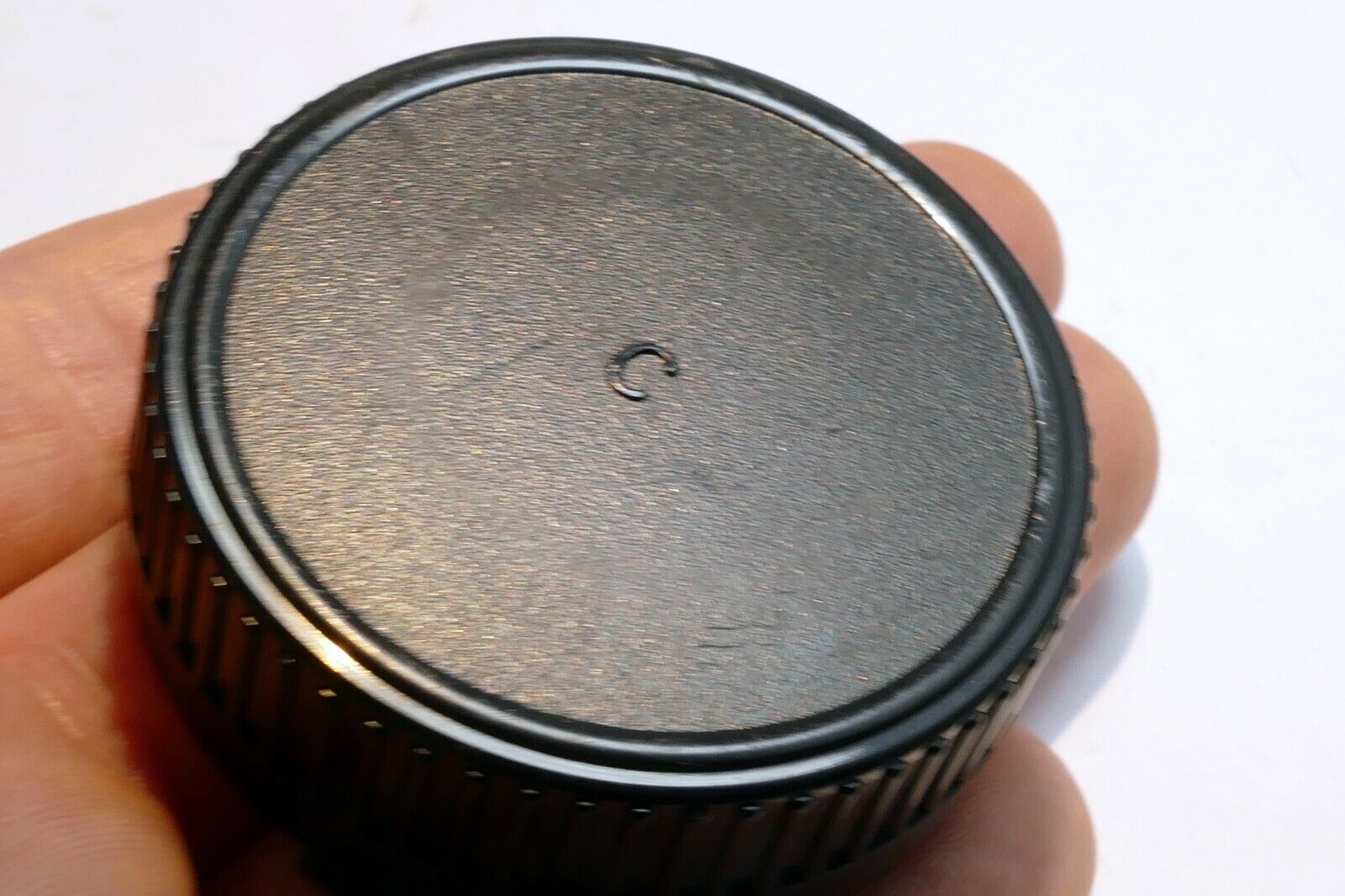 "C" Rear FD cap Lens Plastic Canon FD manual focus breech lock 28mm f2.5 Vivitar