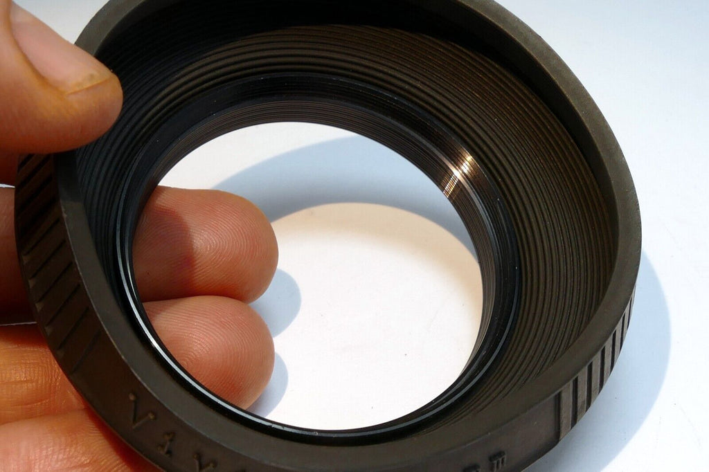 Vivitar 55mm Rubber Lens Hood Shade double threaded collapsible