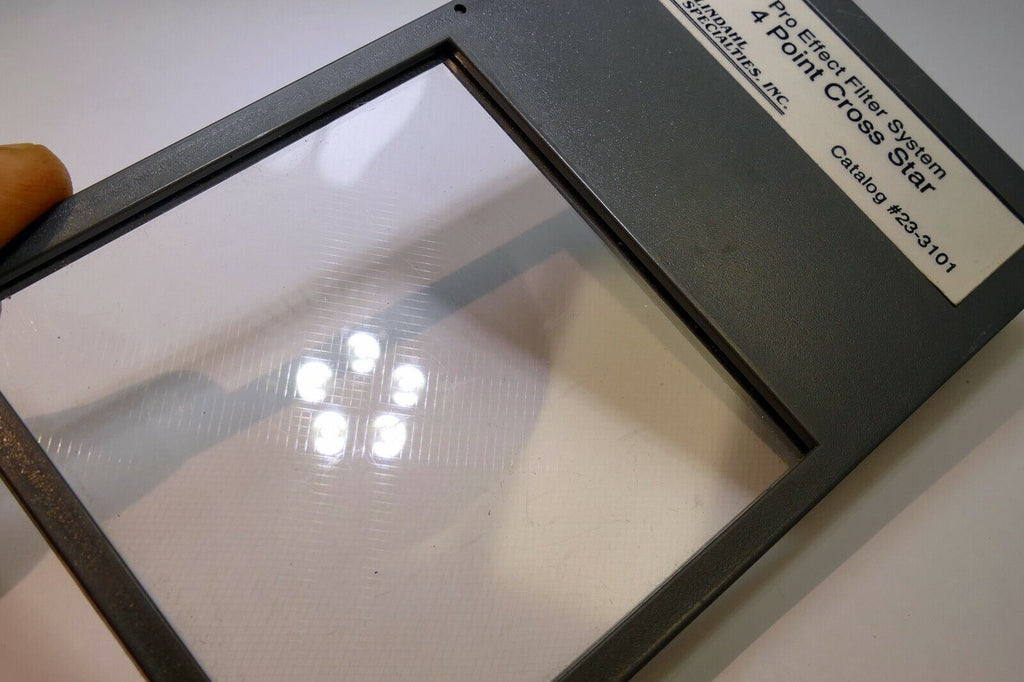 Lindahl 4-Point Cross Star CS Lens Filter drop in square 3X3" 23.3101