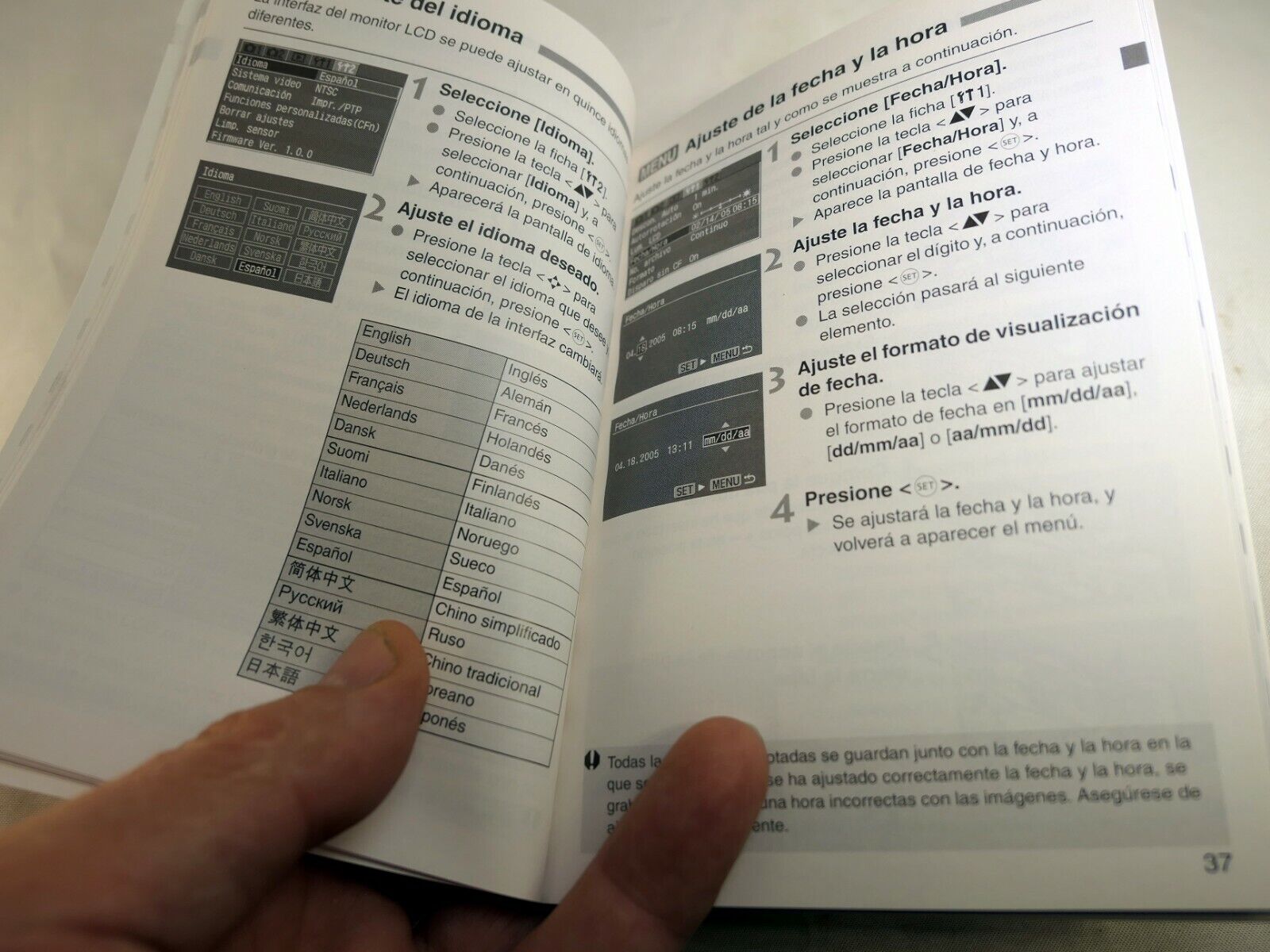 Canon EOS Rebel XT 350D camera Instrucciones Manual Guide ES Espanol