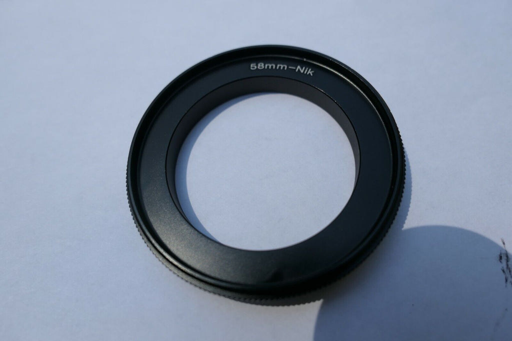 58mm Macro Reverse Lens Adapter Ring For Nikon camera F Ai-s AF-S Close-up D850